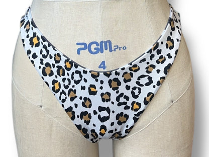 Reversible Animal Print Low Rise Bikini Bottoms