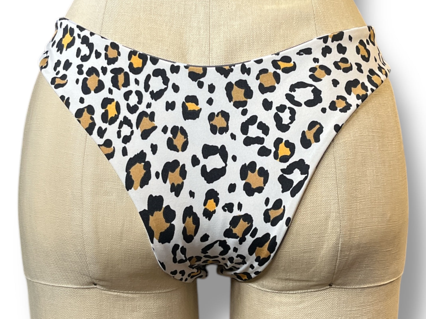 Reversible Animal Print Low Rise Bikini Bottoms