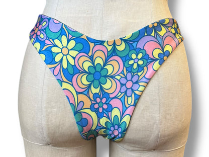 Reversible Floral Low Rise Bikini Bottoms