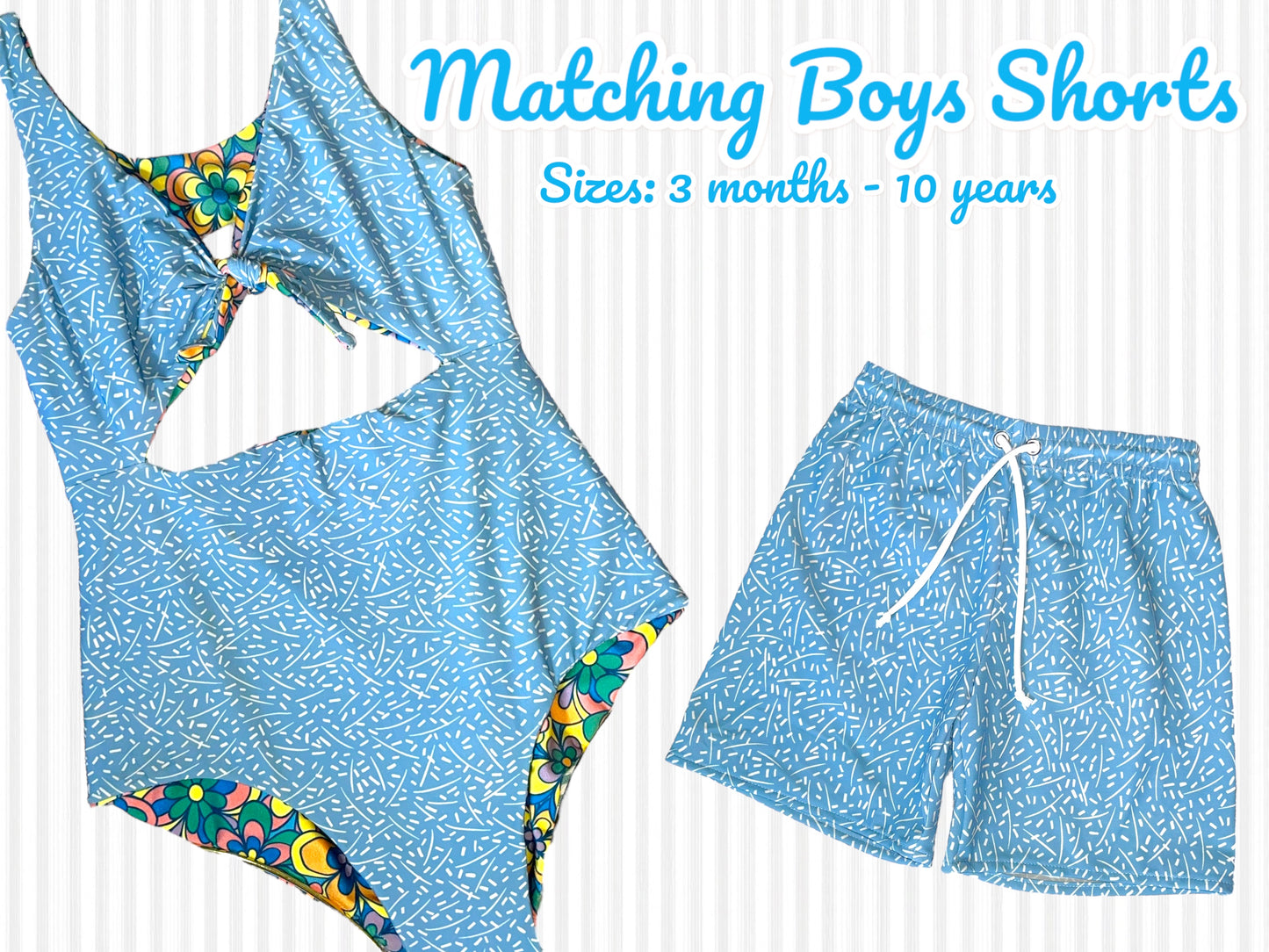 Mommy & Me Kids Swim Shorts