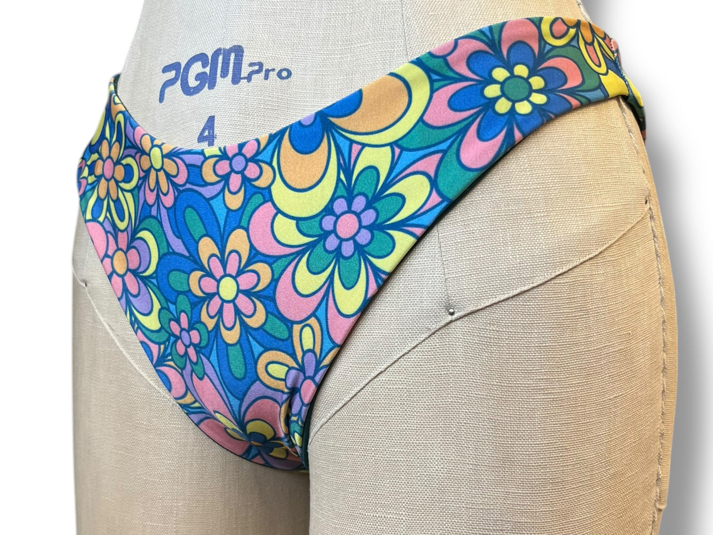 Reversible Floral Low Rise Bikini Bottoms