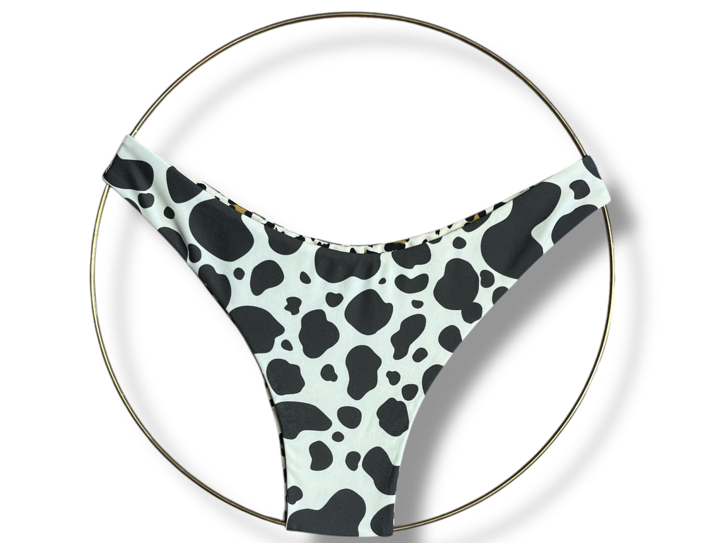 Reversible Animal Print Low Rise Bikini Bottoms