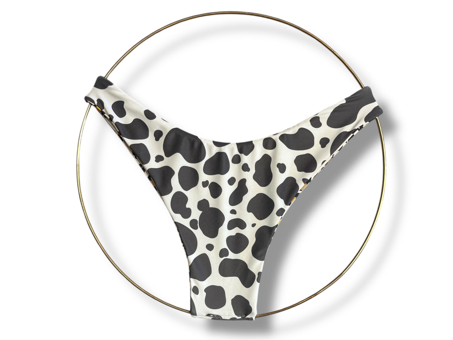 Reversible Animal Print Low Rise Bikini Bottoms