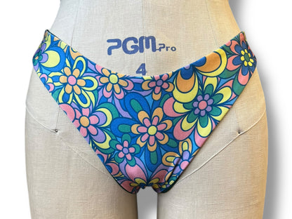Reversible Floral Low Rise Bikini Bottoms