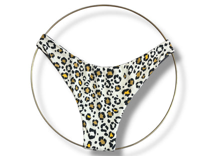 Reversible Animal Print Low Rise Bikini Bottoms