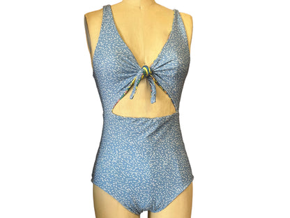 Tie Front One Piece Swimsuit