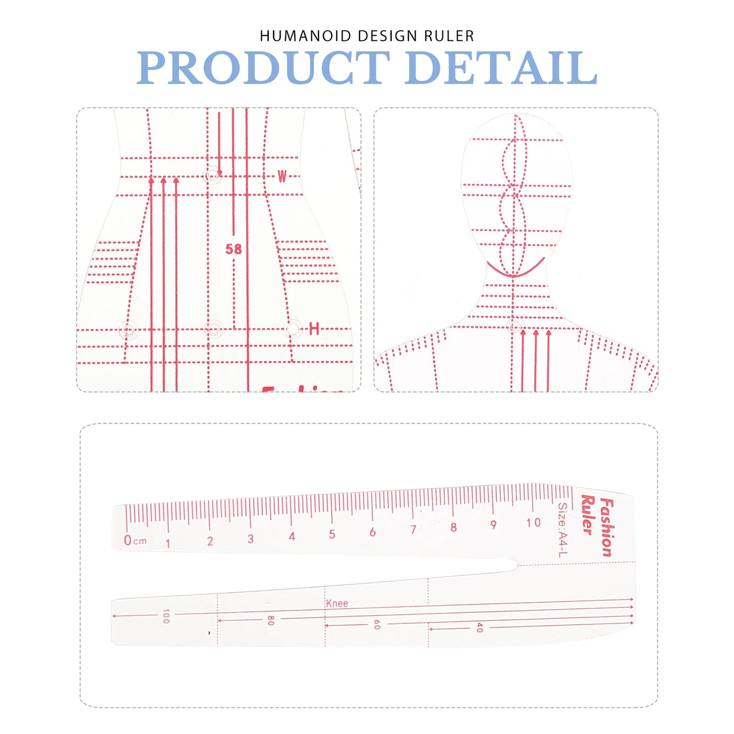 Fashion Sketching Model Rulers