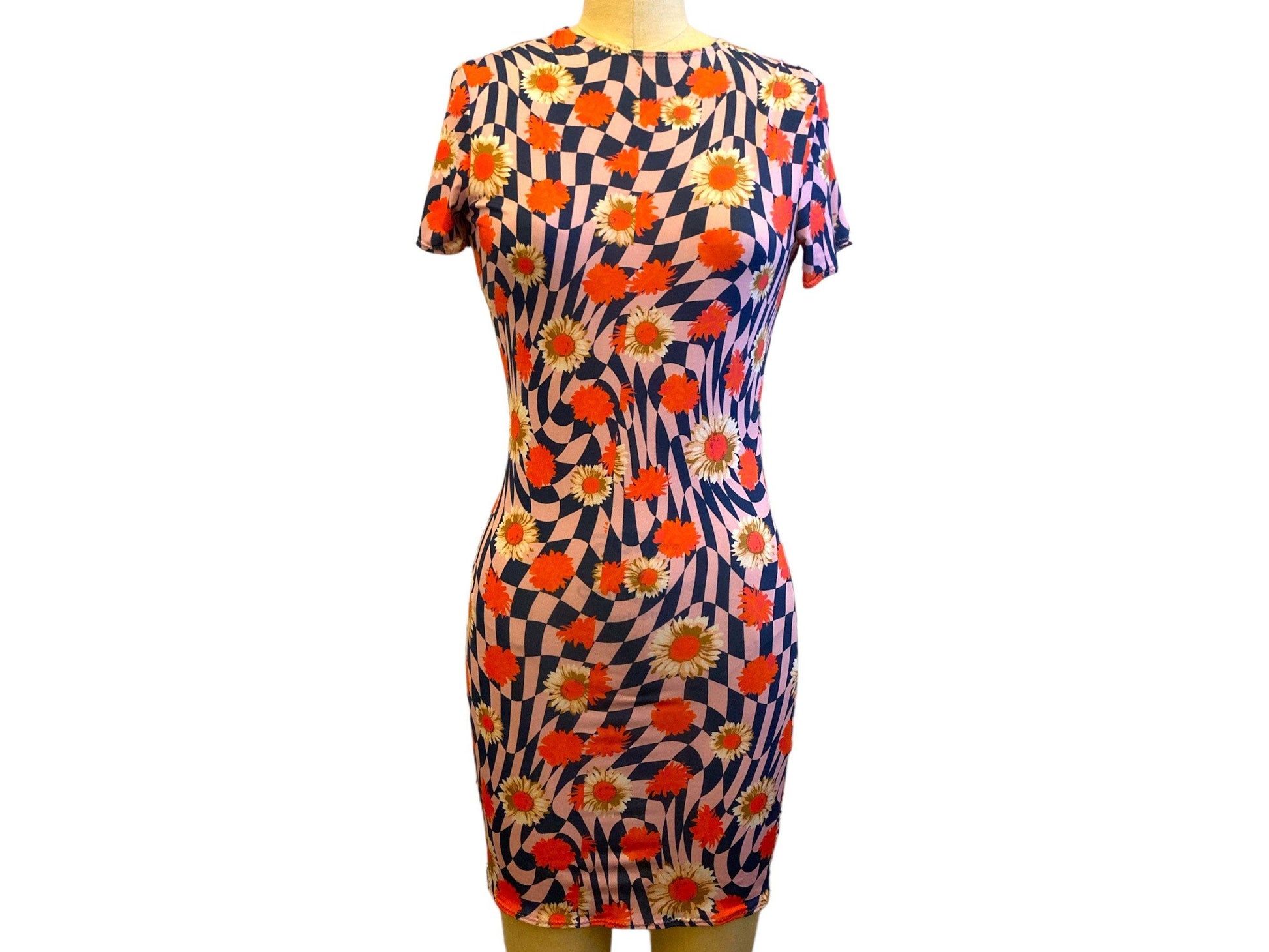 Psychedelic Bodycon Dress - Arly