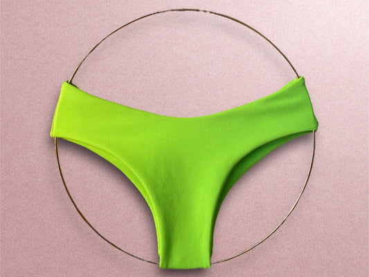 Neon Green “Sneaky Cheeky” Bikini Bottom - Arly