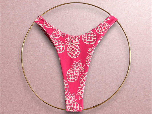 Pink Pineapple “80’s Lady” Bikini Bottom - Arly