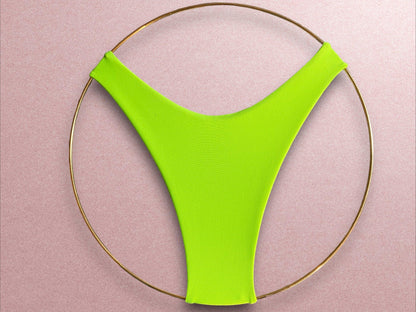 Neon Green “Itty Bitty” Bikini Bottom - Arly