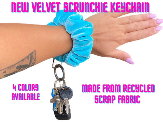 Velvet Scrunchie Keychain - Arly