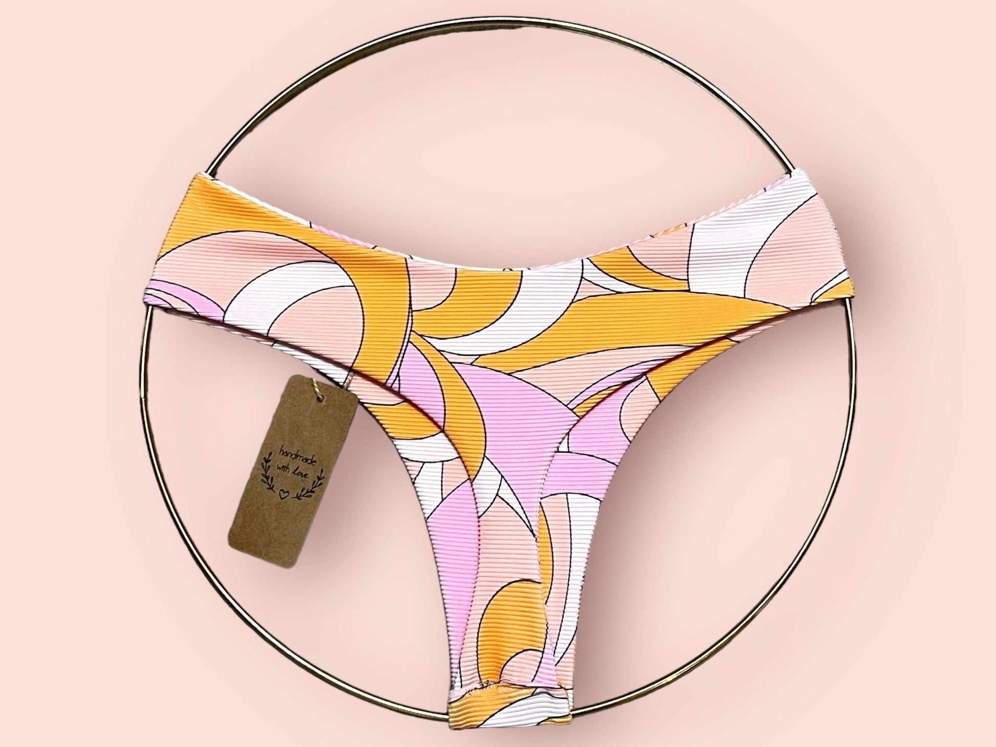 Retro Pastel Cheeky Bikini Bottoms - Arly