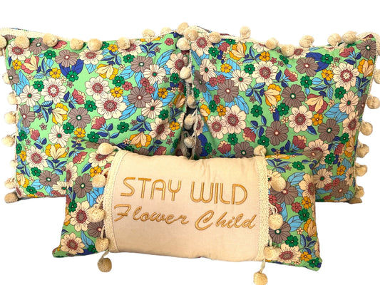 Flower Child Pillow Cover Set