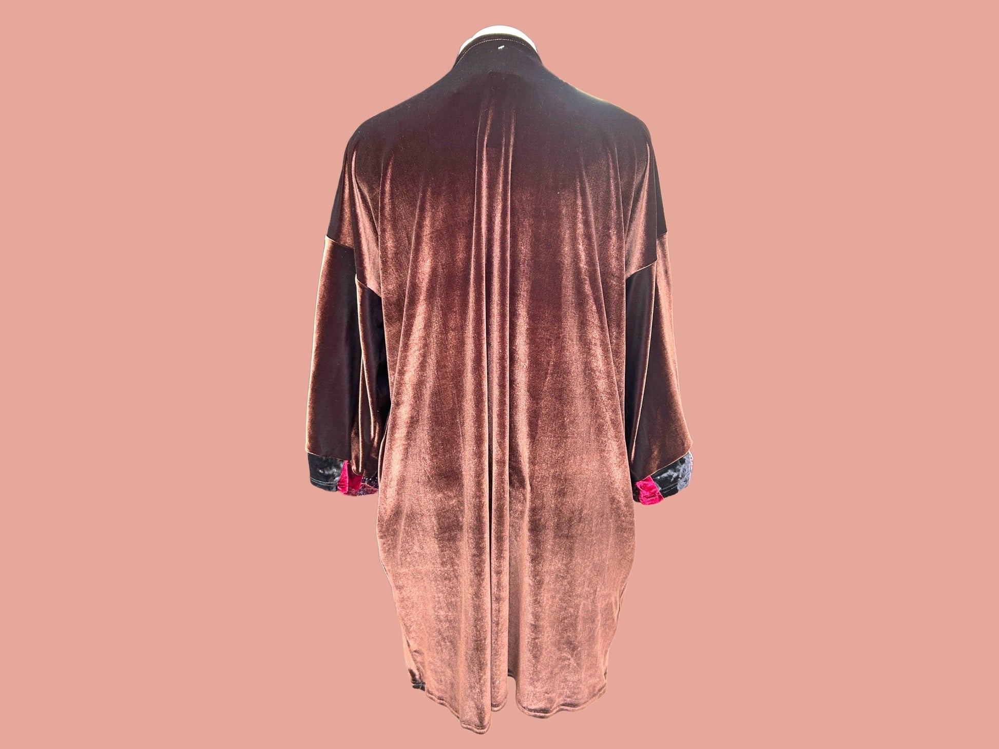 Brown Velvet Kimono - Arly
