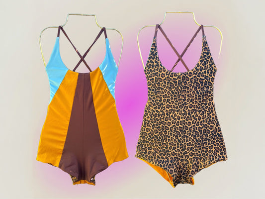 Reversible Leopard Colorblock One Piece - Arly