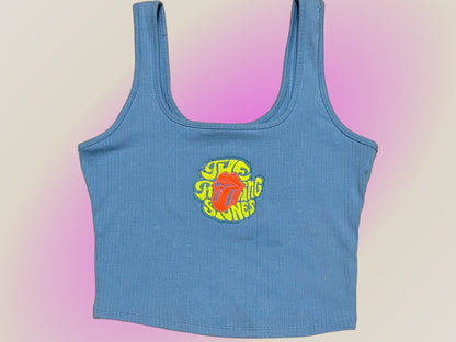 Large Rolling Stones Embroidered Tank