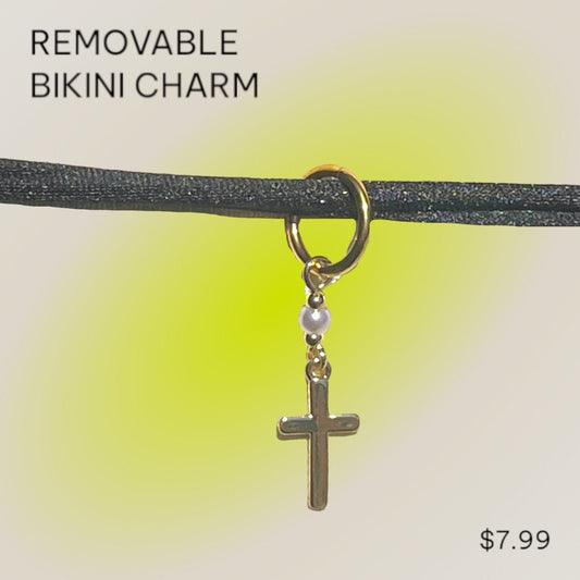 Clip On Bikini Charm Cross