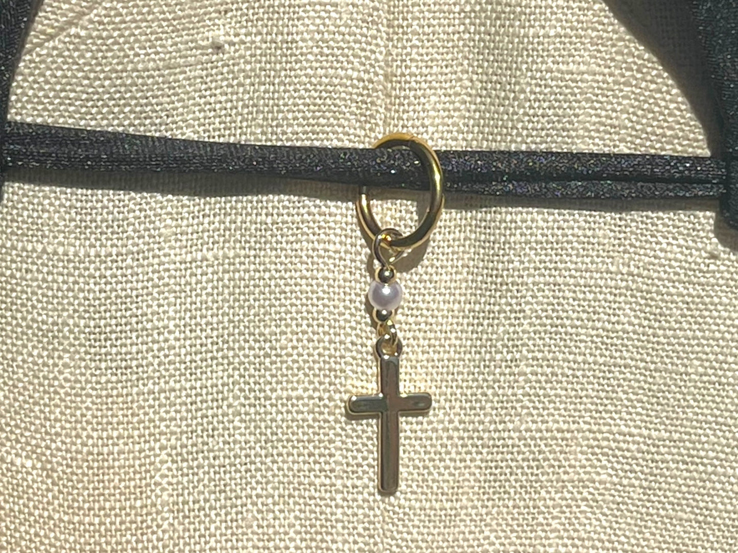 Clip On Bikini Charm Cross