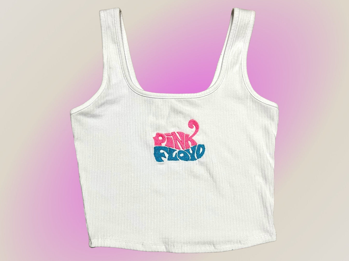 Medium Pink Floyd Embroidered Tank