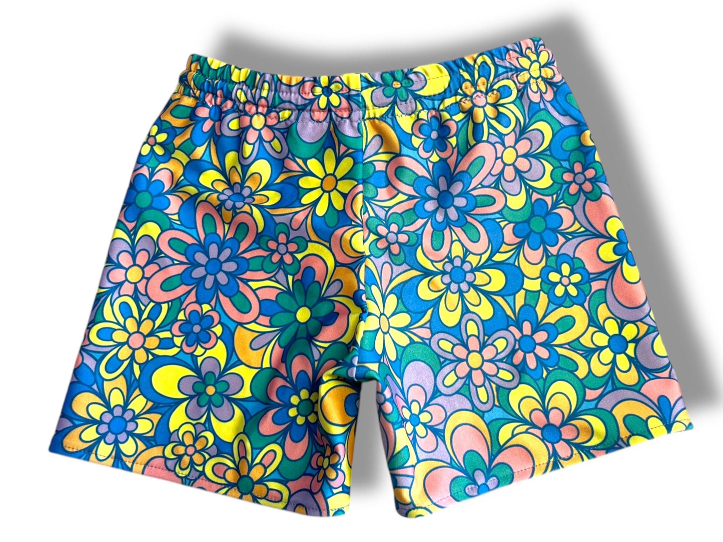 2T Boys Retro Flower Swim Shorts
